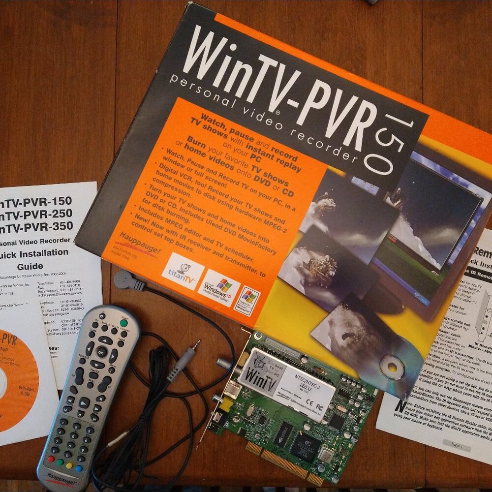 WinTV-PVR 150 Personal Video TV Recorder